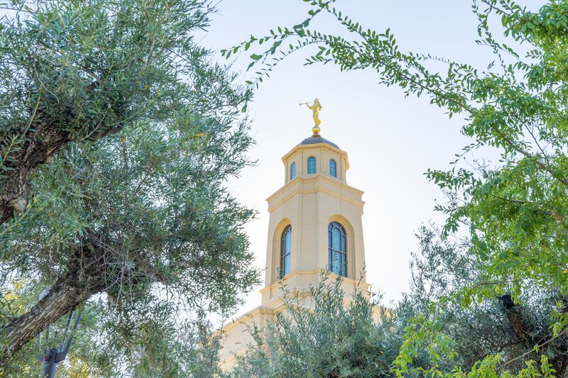 Templo de Feather River Califórnia, em Yuba City, na manhã de 7 de outubro de 2023.