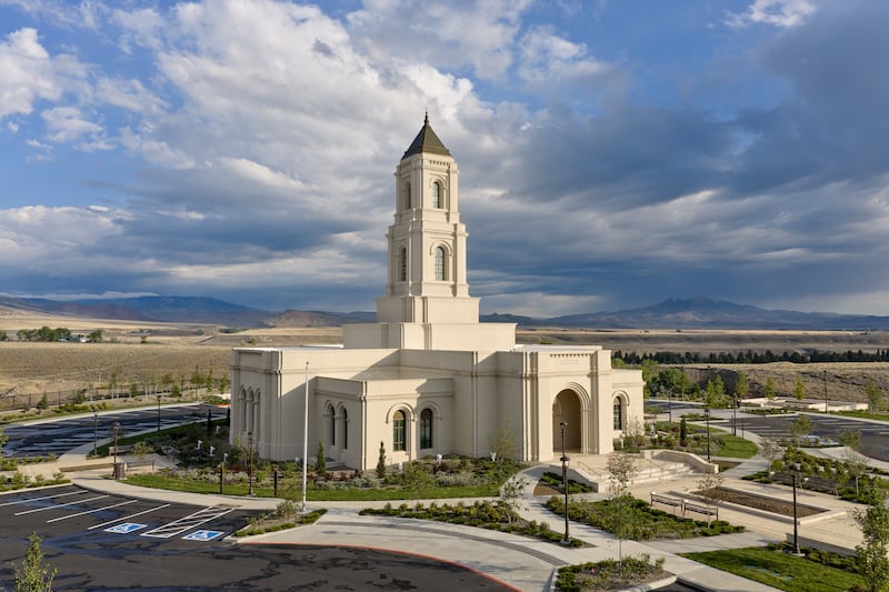O exterior do Templo de Cody, Wyoming.