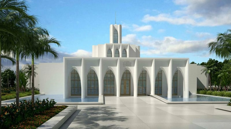 O Templo de Brasília Brasil de A Igreja de Jesus Cristo dos Santos dos Últimos Dias.