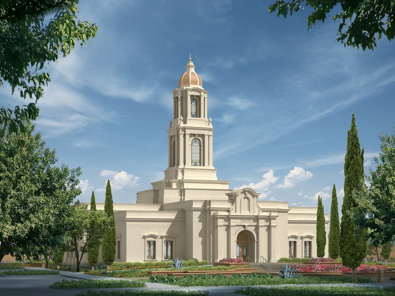 Uma ilustração do Templo de San Luis Potosí México.