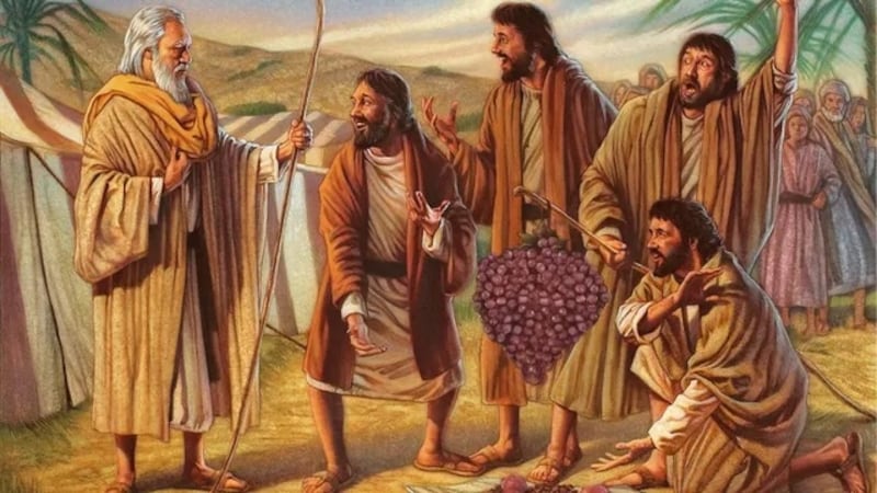\"Joshua and Caleb: Obedient Spies\" é de Douglas Klauba.
