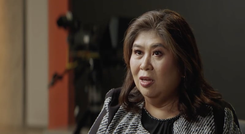Jessica Soho falando durante seu discurso principal virtual para o RootsTech 2026.