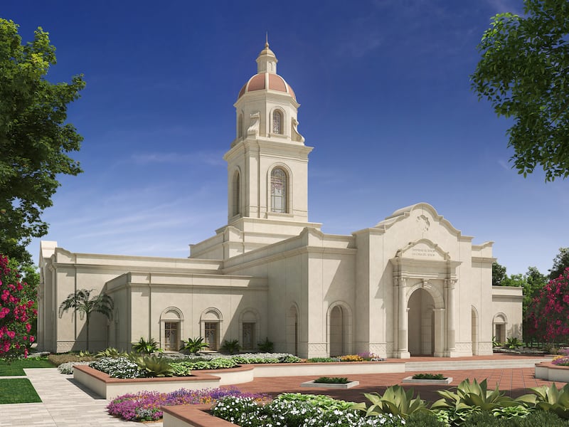A ilustração do exterior do Templo de Cuernavaca México.