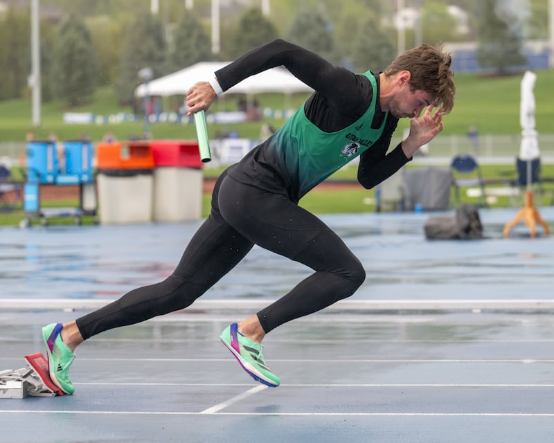 Caleb Furnell competiu durante uma competição de atletismo da Utah Valley University. Ele se formou em 2024.