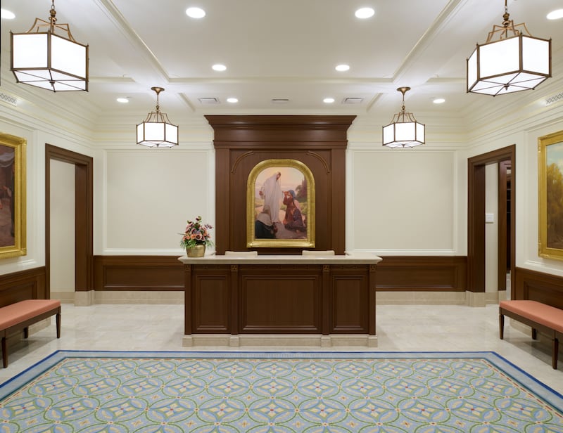 A mesa de recomendações do Templo de Cleveland Ohio.