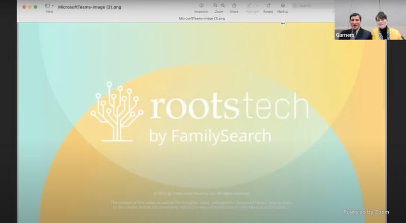 “O objetivo final é vir a Cristo, por meio de ordenanças em Seu belo templo, e ajudar todos os outros a fazerem o mesmo em ambos os lados do véu”, disse Scott Anderson durante um painel de jovens adultos na RootsTech 2023 no sábado, 4 de março de 2023.