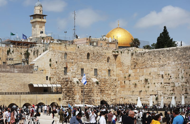 O Muro das Lamentações em Jerusalém, Israel, no domingo, 23 de abril de 2023.