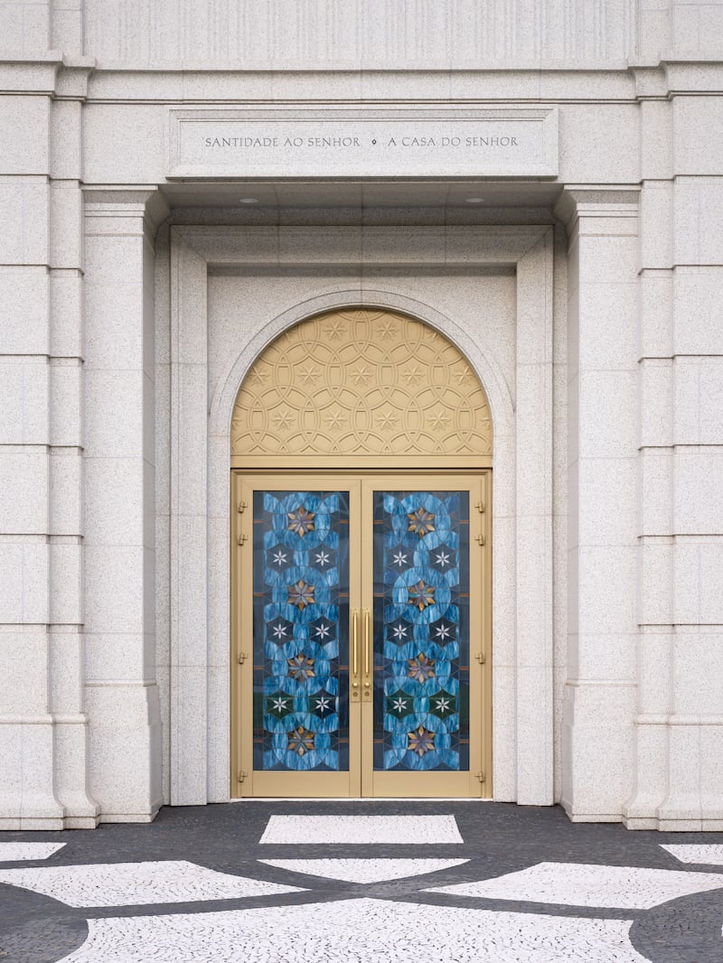 Portas de entrada do Templo de Belo Horizonte Brasil.