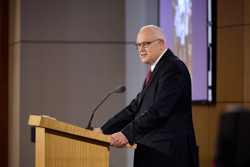 Élder Paul V. Johnson, Setenta Autoridade Geral, discursa no Seminário para Novos Líderes de Missão de 2023, realizado no CTM de Provo, em 24 de junho.
