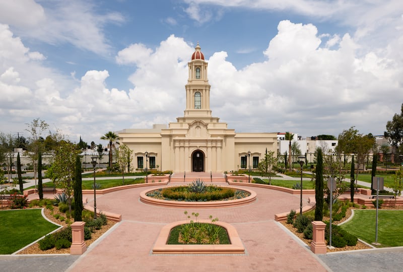 Os terrenos do Templo de San Luis Potosí, México.