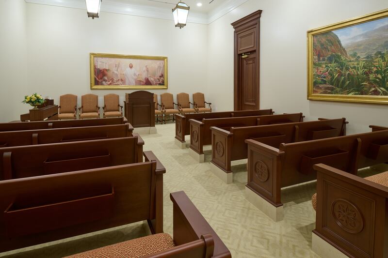 The chapel of the San Pedro Sula Honduras Temple.