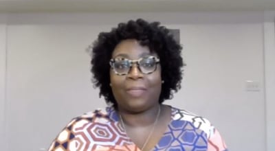 A irmã Tracy Browning serve como moderadora do evento de Irmã para Irmã apresentado durante a Conferência da BYU para as Mulheres 2020 online na sexta-feira, dia 1º de maio de 2020.