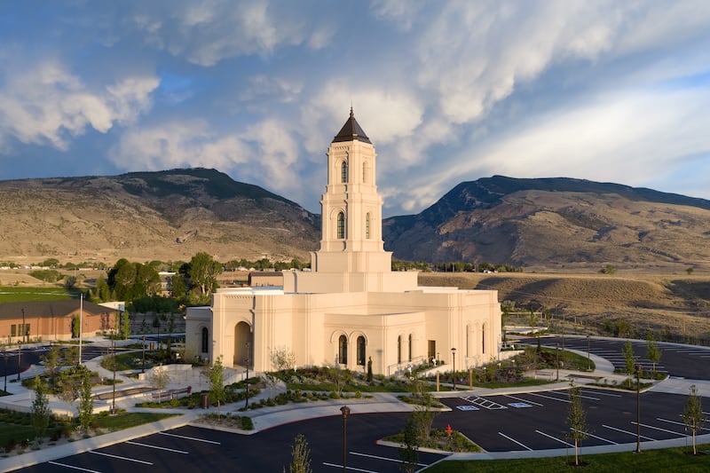 O exterior do Templo de Cody, Wyoming.