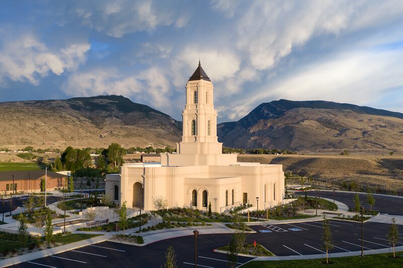 O exterior do Templo de Cody, Wyoming.