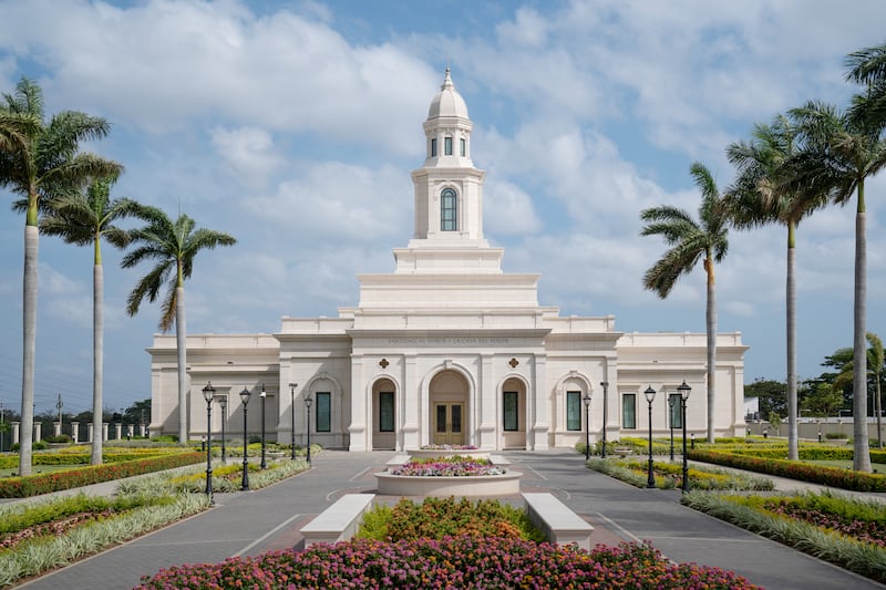 O exterior do Templo de Manágua, Nicarágua.