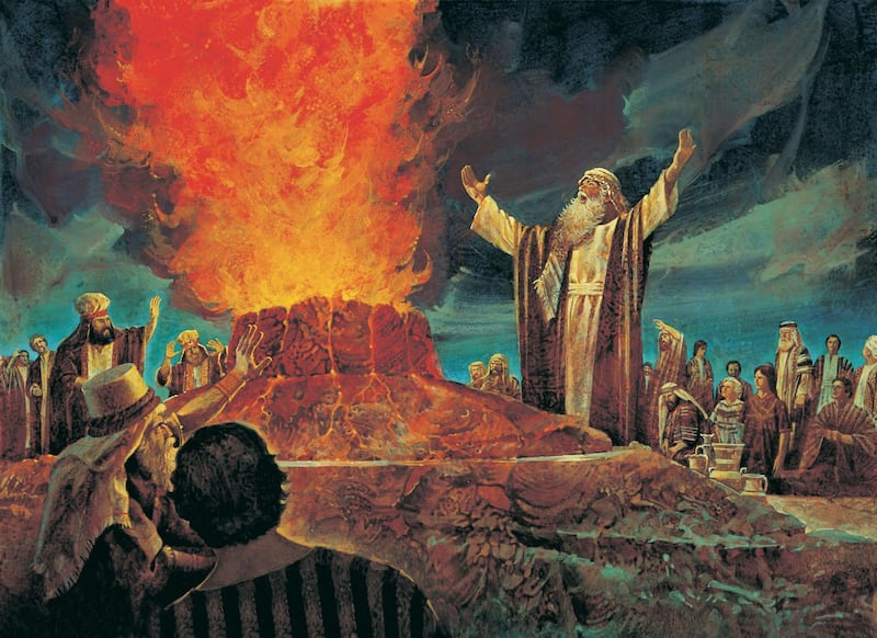 Elias Contende contra os Sacerdotes de Baal é de autoria de Jerry Harston.