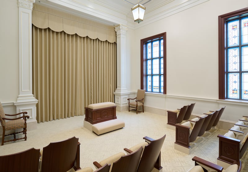 Instruction room of the San Pedro Sula Honduras Temple.