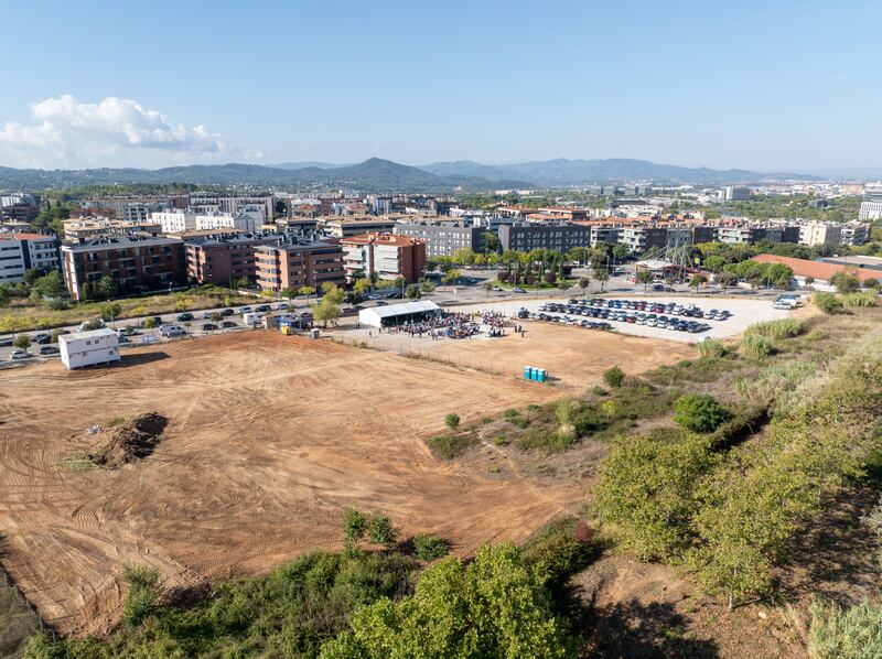 Uma vista aérea do local do futuro Templo de Barcelona, Espanha, na cerimônia de inauguração no sábado, 19 de setembro de 2026, em Barcelona, Catalunha, Espanha.