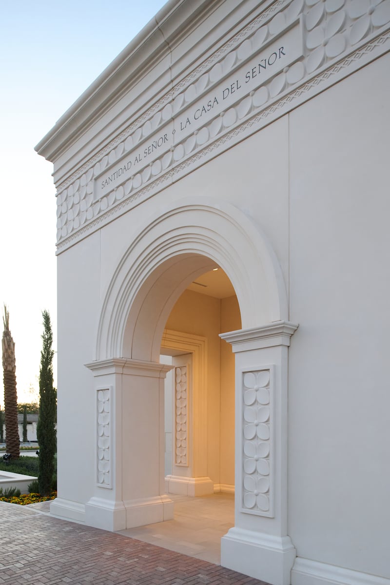 A entrada do Templo de Torreón México.