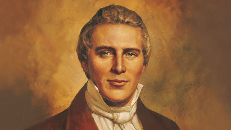 Pintura representando Joseph Smith, por Del Parson.