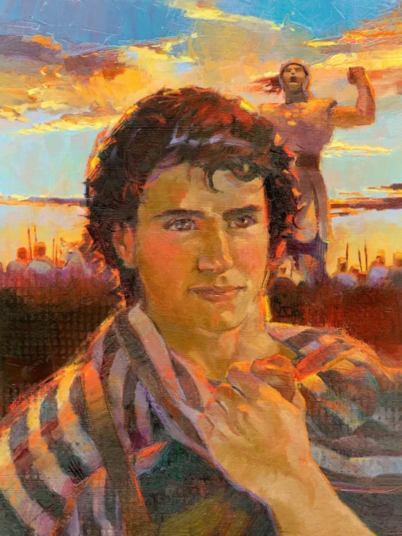 "Ilustração de David" é de Dilleen Marsh.