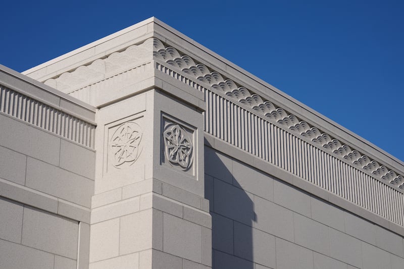 O exterior do Templo de Willamette Valley Oregon.