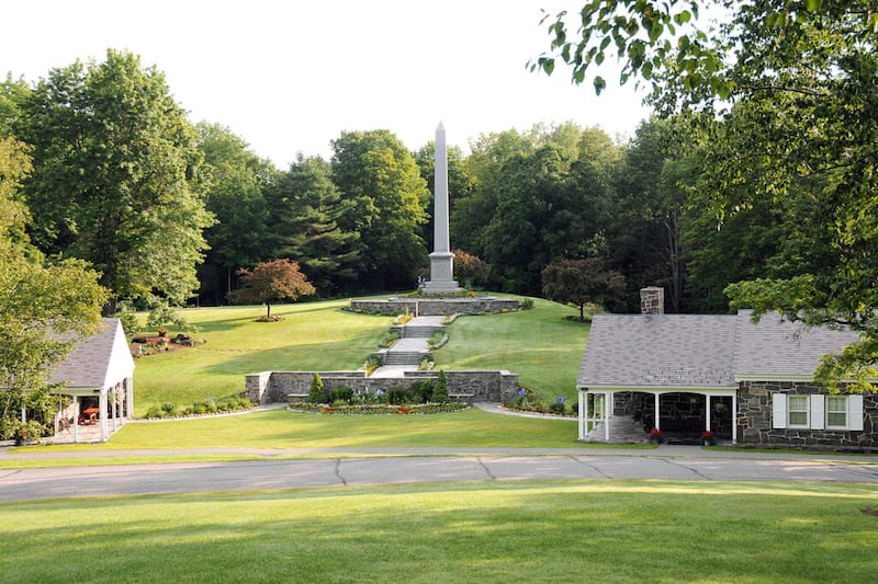 Sharon, Vermont, where Elder George Albert Smith attended the centennial commemoration of the birth of the Prophet Joseph Smith.