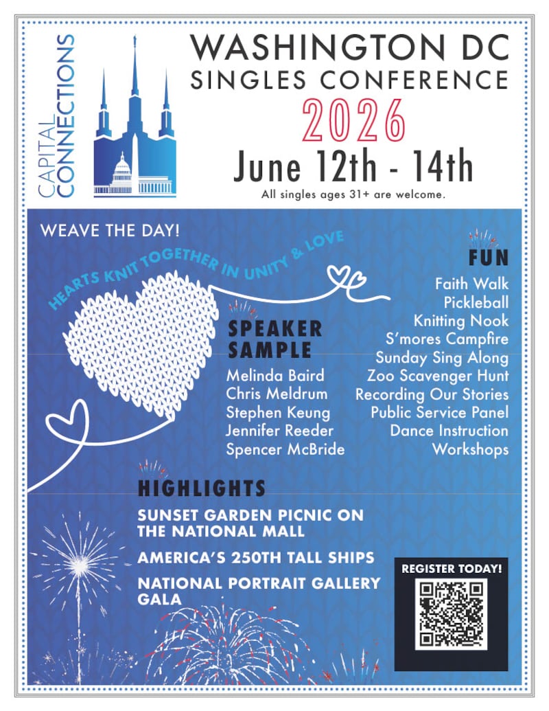 A Conferência de Singles de Washington D.C. ocorrerá de 12 a 14 de junho de 2026, na capital dos EUA.