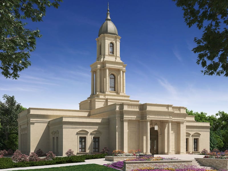 Uma ilustração do Templo de Cleveland Ohio.