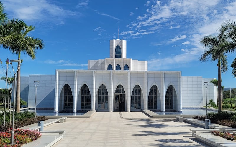 O Templo de Brasília Brasil, fotografado na segunda-feira, 6 de março de 2023, em Brasília, Brasil. O templo está completo e programado para ser dedicado em 17 de setembro de 2023.
