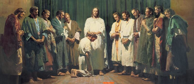 “Cristo Ordenando os Apóstolos”, de Harry Anderson