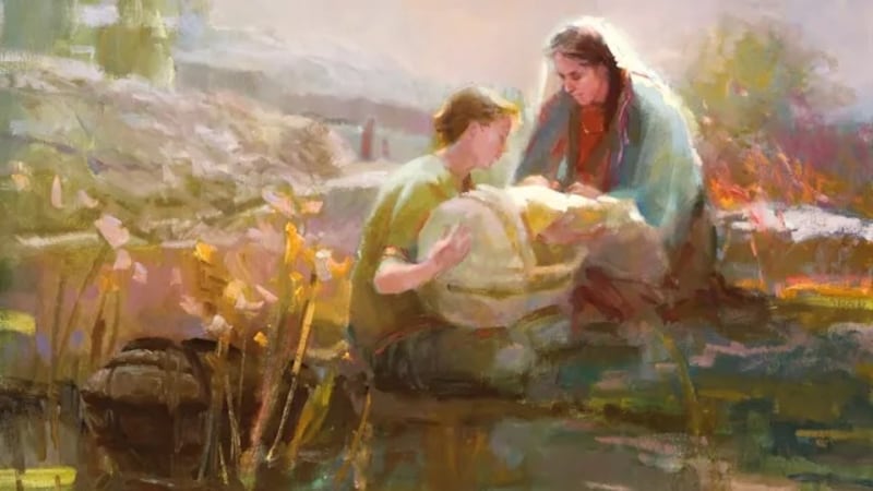 \"Faith at Water’s Edge\" é de Anne Marie Oborn.