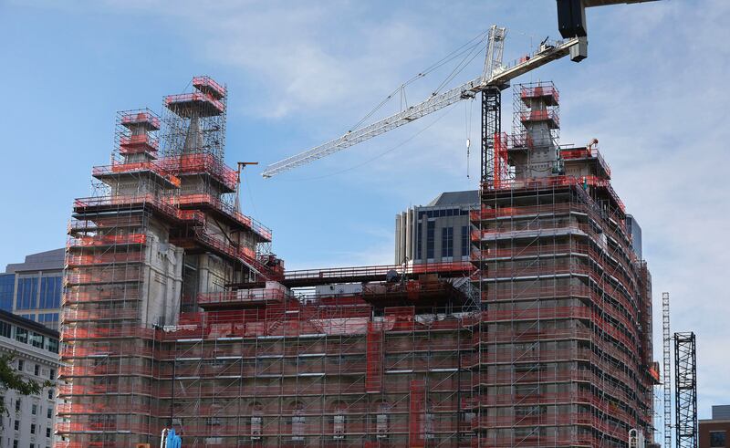 Renovation continues of the Salt Lake Temple.