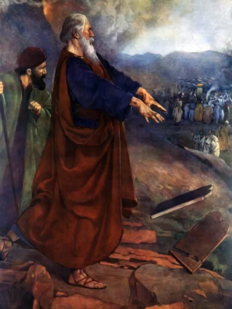 \"Worship of the Calf\" é de W. C. Simmonds.