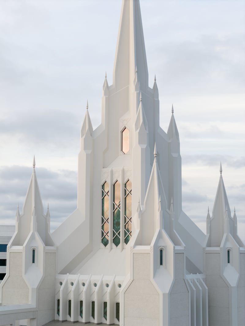 Torres sobre o Templo de San Diego Califórnia.