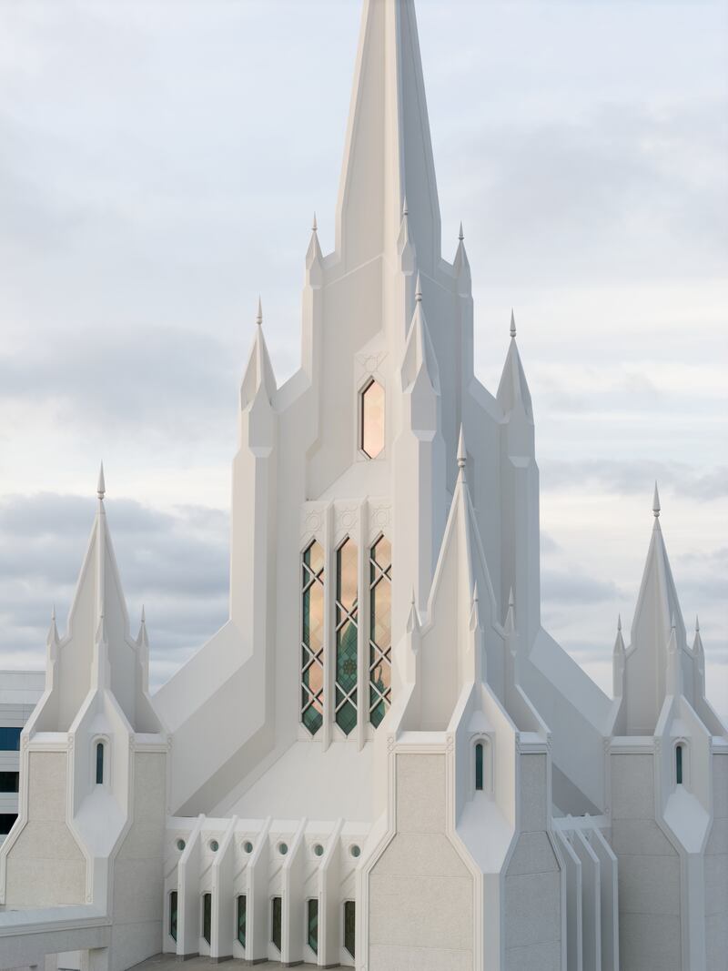 Torres sobre o Templo de San Diego Califórnia.