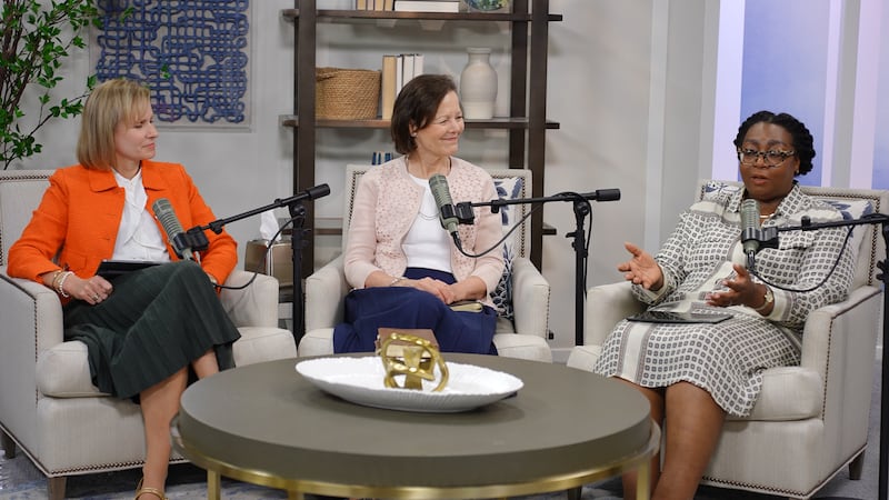 Presidente Susan H. Porter, Irmã Amy A. Wright e Irmã Tracy Y. Browning falam ao Church News na quinta-feira, 2 de julho de 2026.