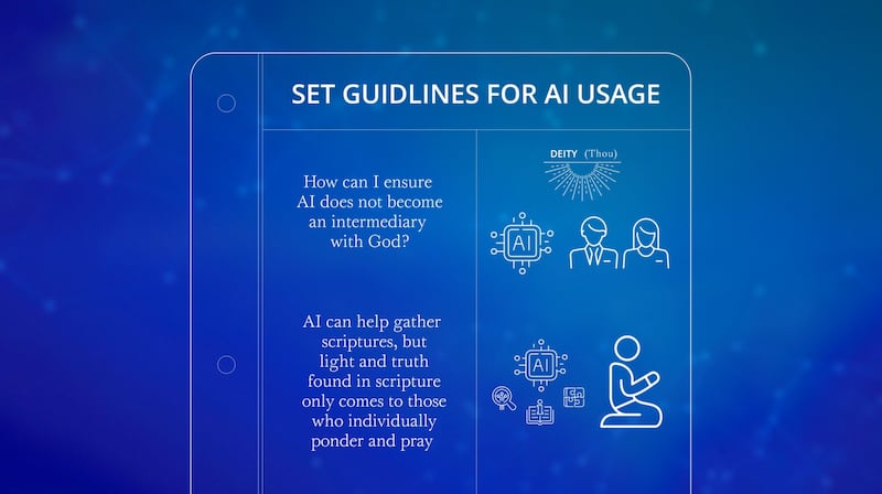 In a video released Sunday, June 7, 2026, Elder Gerrit W. Gong asked AI users to set guidelines to avoid placing AI between himself or herself and God.