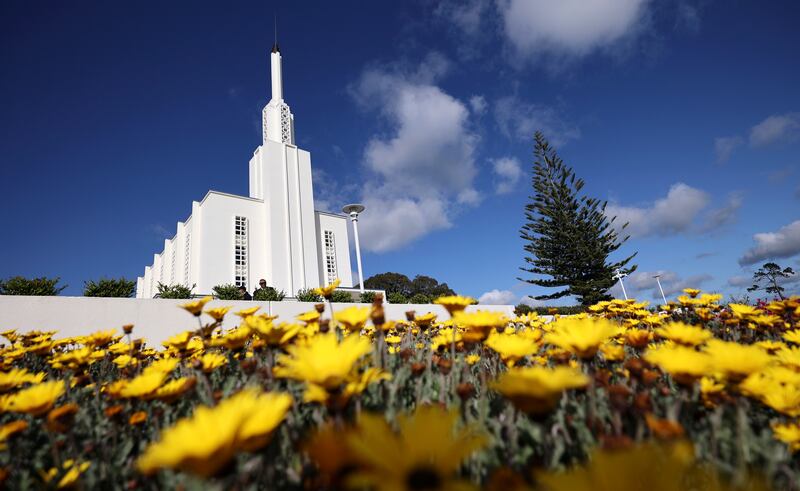 Templo de Hamilton Nova Zelândia, retratado no domingo, 16 de outubro de 2022.