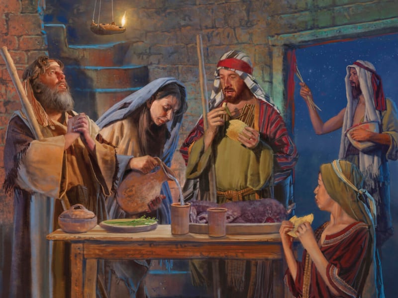 "The Passover Supper" is by Brian Call.