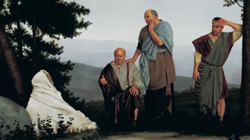 "The Judgments of Job" é de autoria de Joseph Brickey.