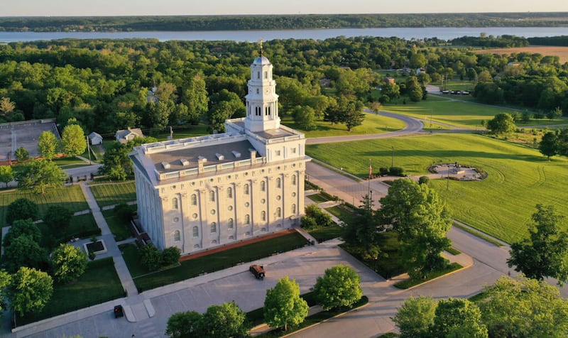 Templo de Nauvoo Illinois no sábado, 29 de maio de 2021.