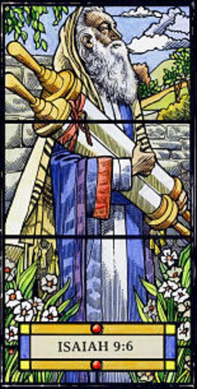 Isaías profetiza sobre o nascimento e a vida de Jesus Cristo, o Filho de Deus. Isaías 9:6.