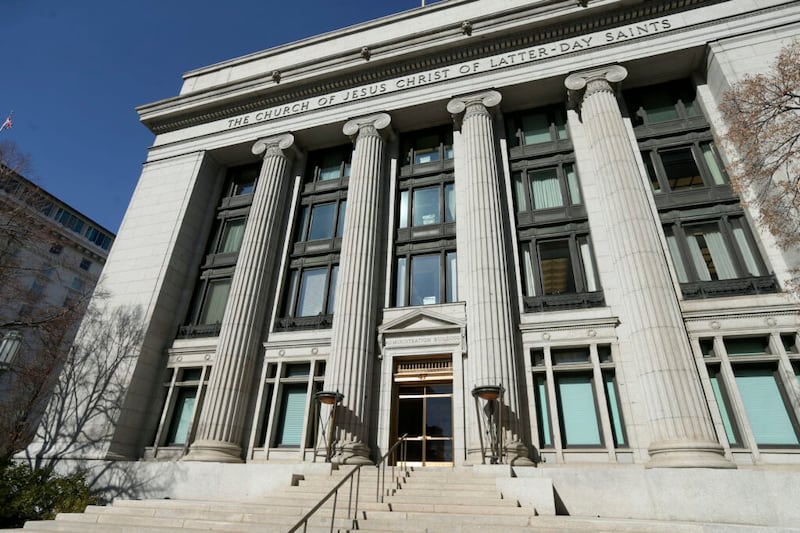 O Edifício de Administração de A Igreja de Jesus Cristo dos Santos dos Últimos Dias, retratado em Salt Lake City na quarta-feira, dia 19 de fevereiro, 2020.