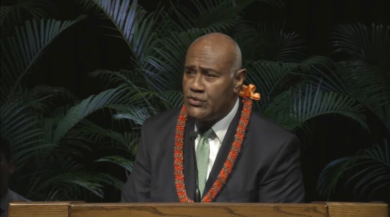 Élder Taniela B. Wakolo, Setenta Autoridade Geral, discursa no devocional da BYU-Havaí na terça-feira, 20 de setembro de 2022.